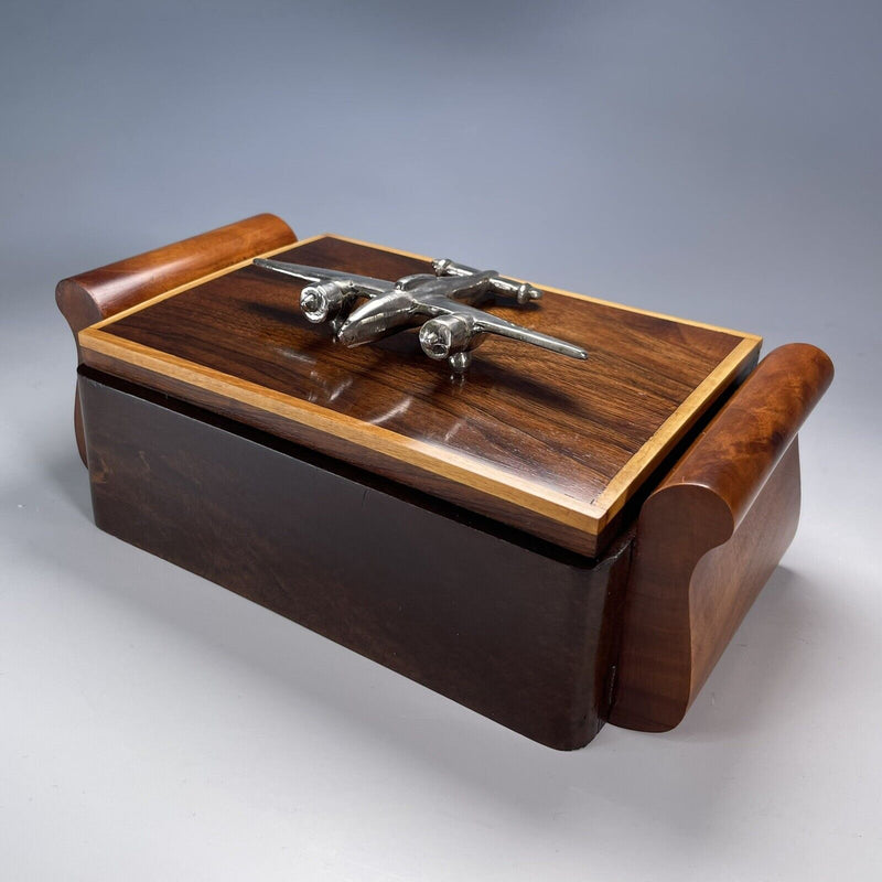 1930s Box with Art Deco Airplane