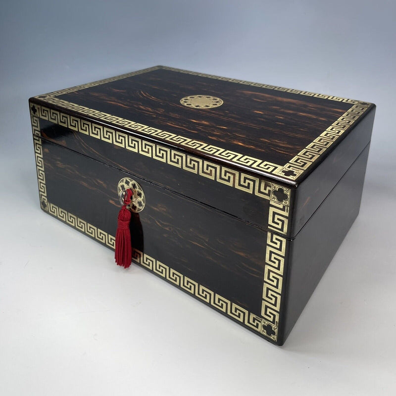 A Victorian Coromandel Jewellery Box