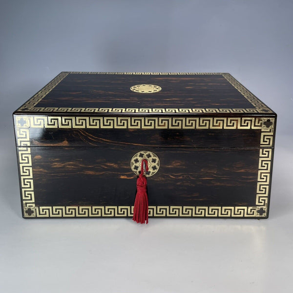 A Victorian Coromandel Jewellery Box