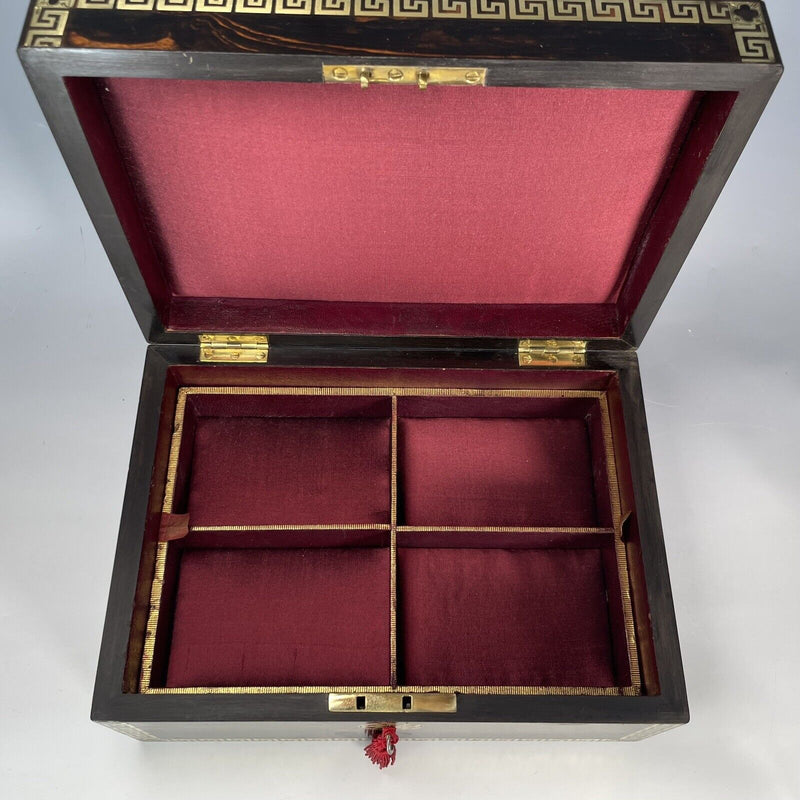 A Victorian Coromandel Jewellery Box