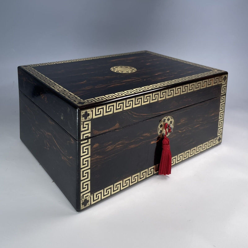 A Victorian Coromandel Jewellery Box