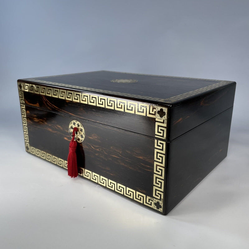 A Victorian Coromandel Jewellery Box