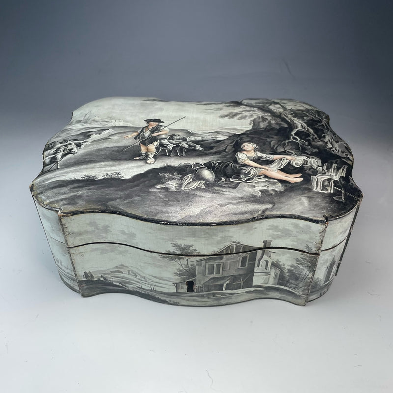 Rare 18th Century Grisaille Spa Box