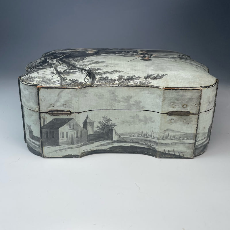 Rare 18th Century Grisaille Spa Box