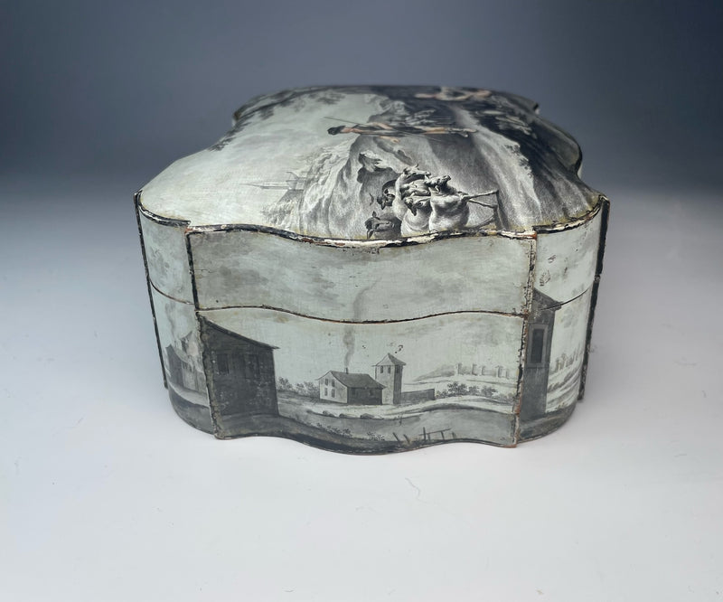 Rare 18th Century Grisaille Spa Box