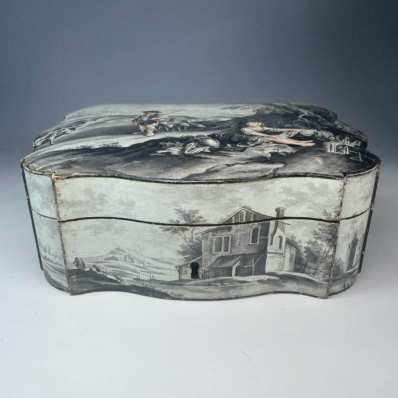 Rare 18th Century Grisaille Spa Box