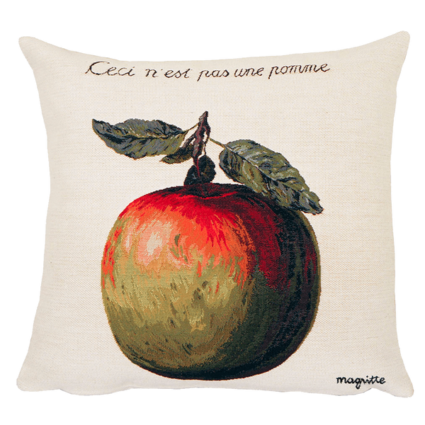 Jules Pansu: Ceci N'est Pas Une Pomme 1964 Cushion Cover