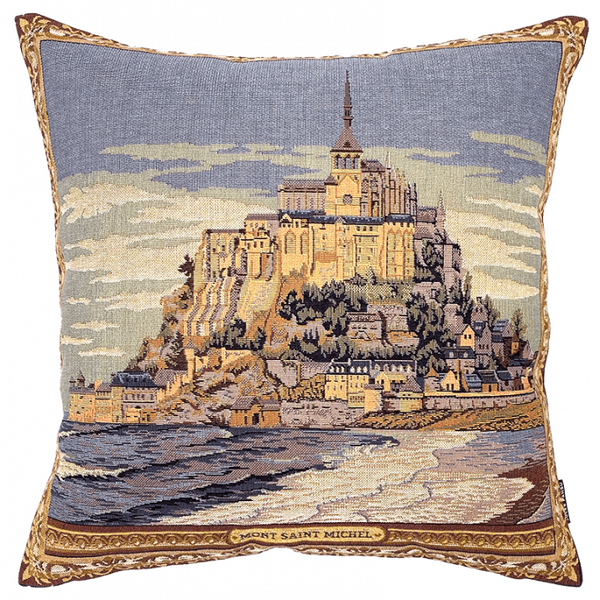 Jules Pansu: Mont Saint Michel Cushion Cover