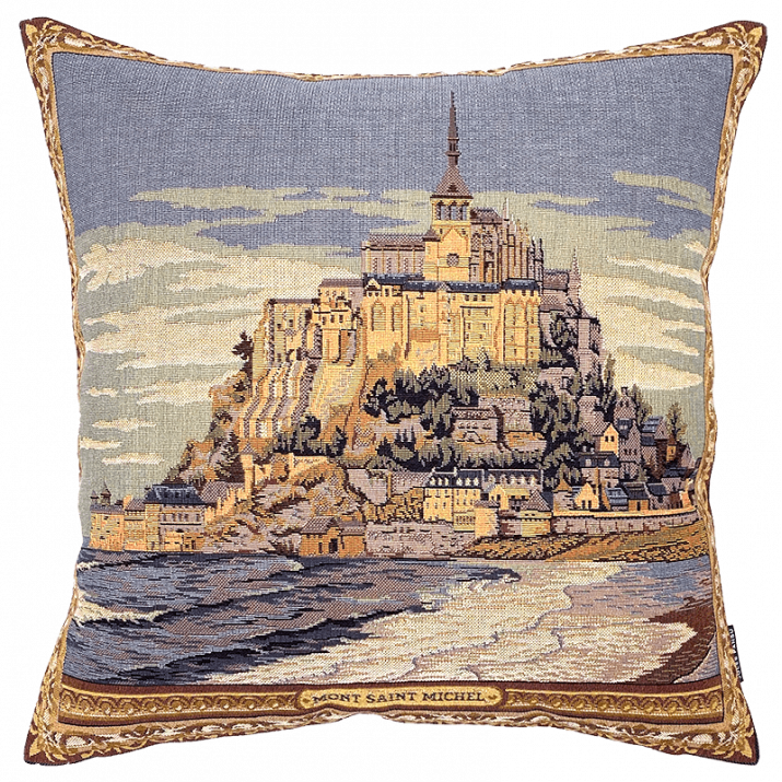 Jules Pansu: Mont Saint Michel Cushion Cover