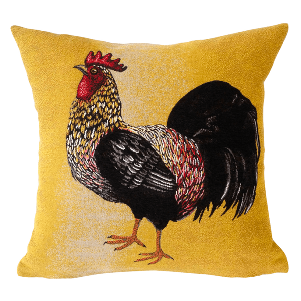 Jules Pansu: Coq Sur L'Or Cushion Cover