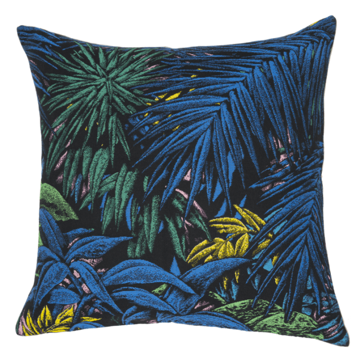 Jules Pansu: Jungle Bleue Cushion Cover