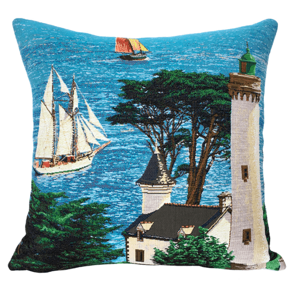 Jules Pansu: Le Phare Cushion Cover