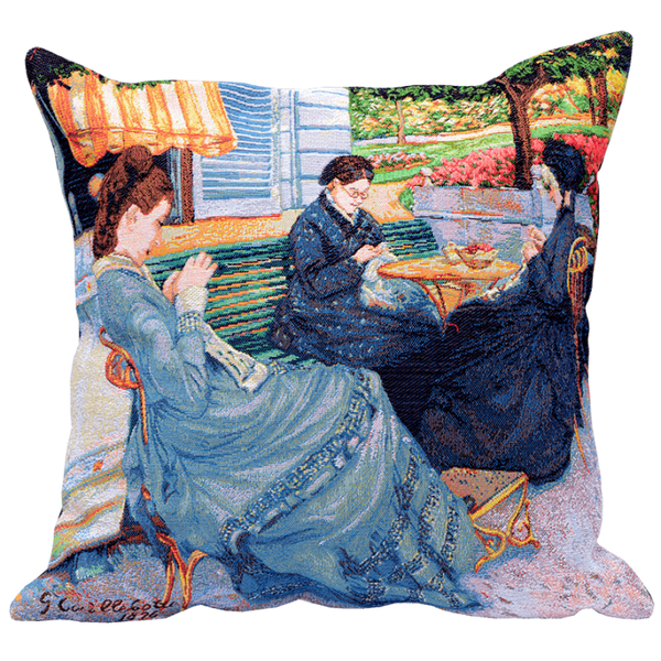 Jules Pansu: Portraits A La Campagne Cushion Cover