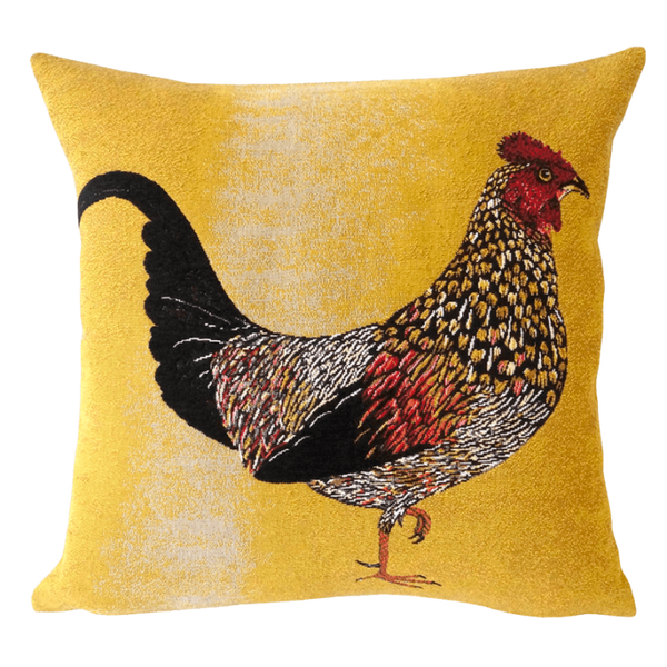 Jules Pansu: Poule Sur L'Or Cushion Cover