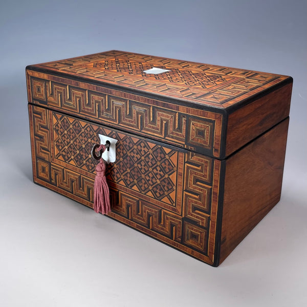 Victorian Inlaid Tea Caddy