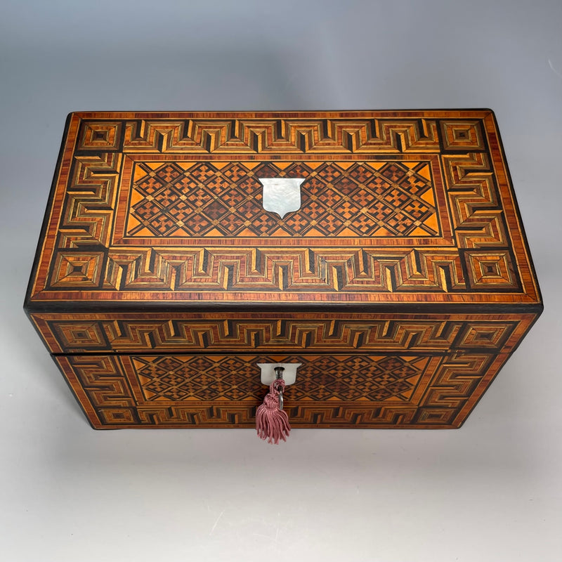 Victorian Inlaid Tea Caddy