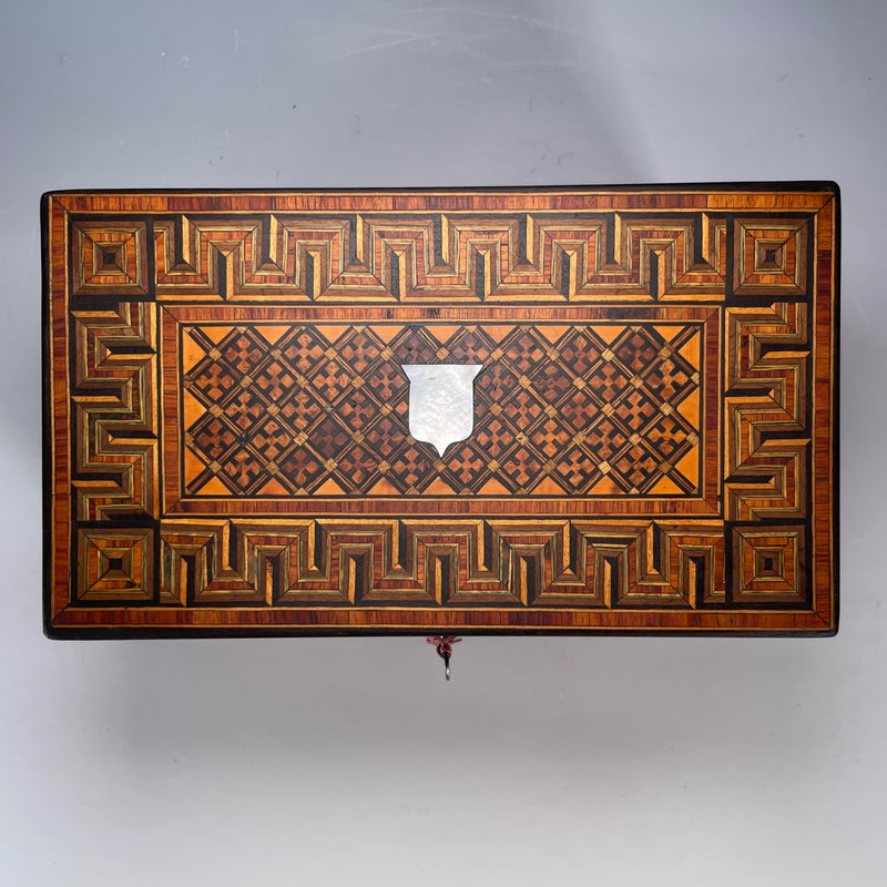 Victorian Inlaid Tea Caddy