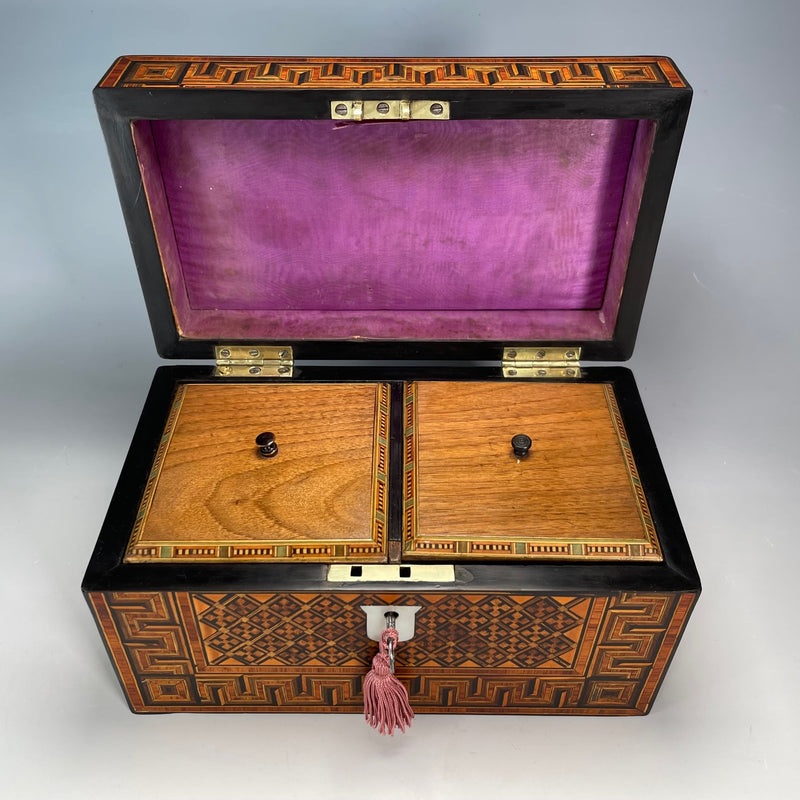 Victorian Inlaid Tea Caddy