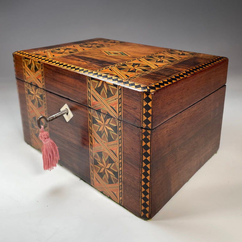 19th Century Inlaid Tunbridge ware Sewing Box