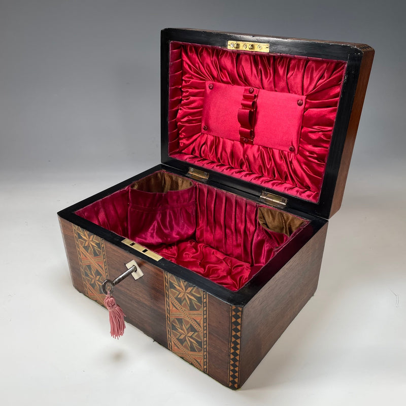 19th Century Inlaid Tunbridge ware Sewing Box