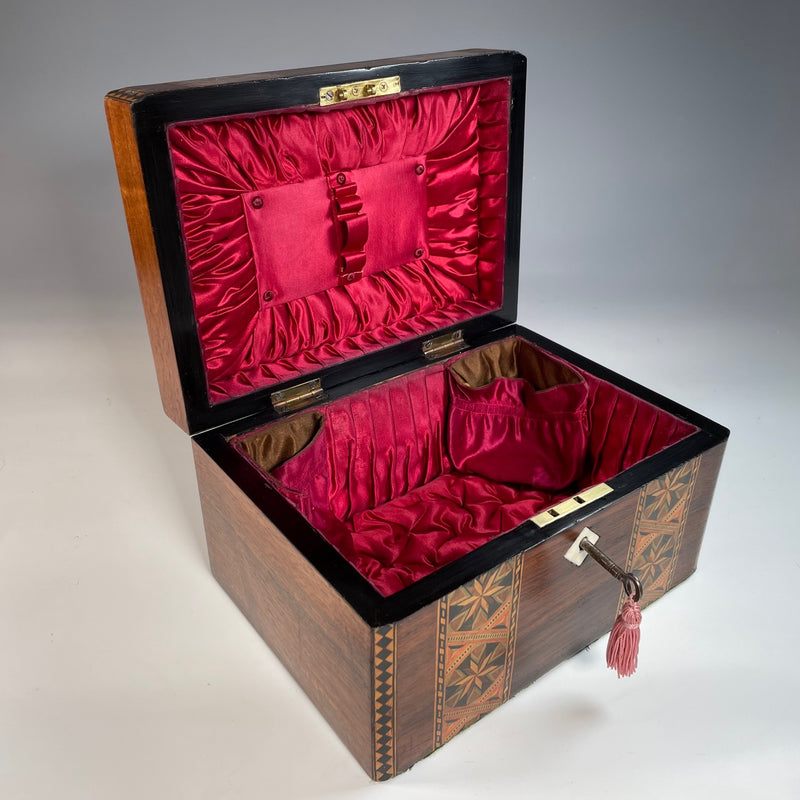 19th Century Inlaid Tunbridge ware Sewing Box