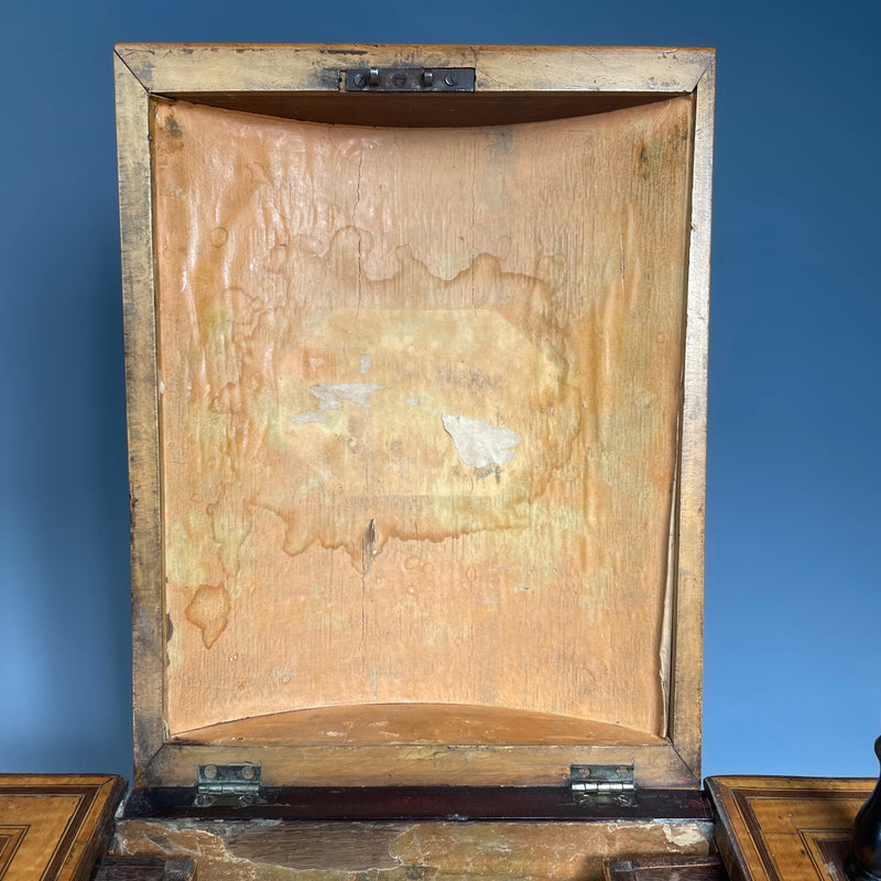 Georgian Satinwood & Purple Heart Work Box c.1825