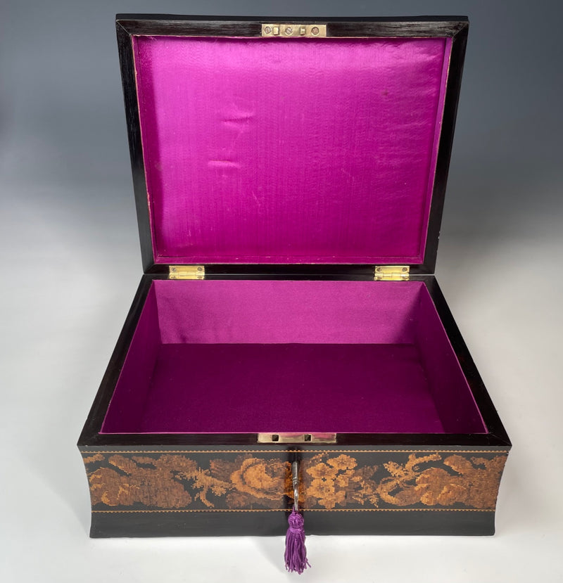 Victorian Tunbridge Ware Box attributed to Henry Hollamby