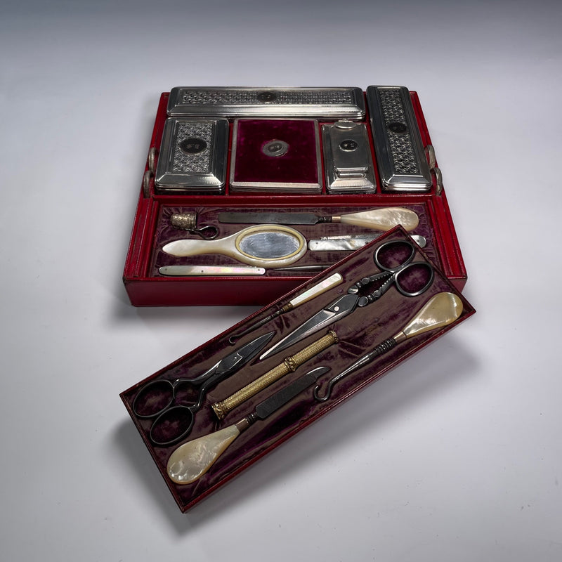 David Edwards Georgian Coromandel Vanity Case - 1828