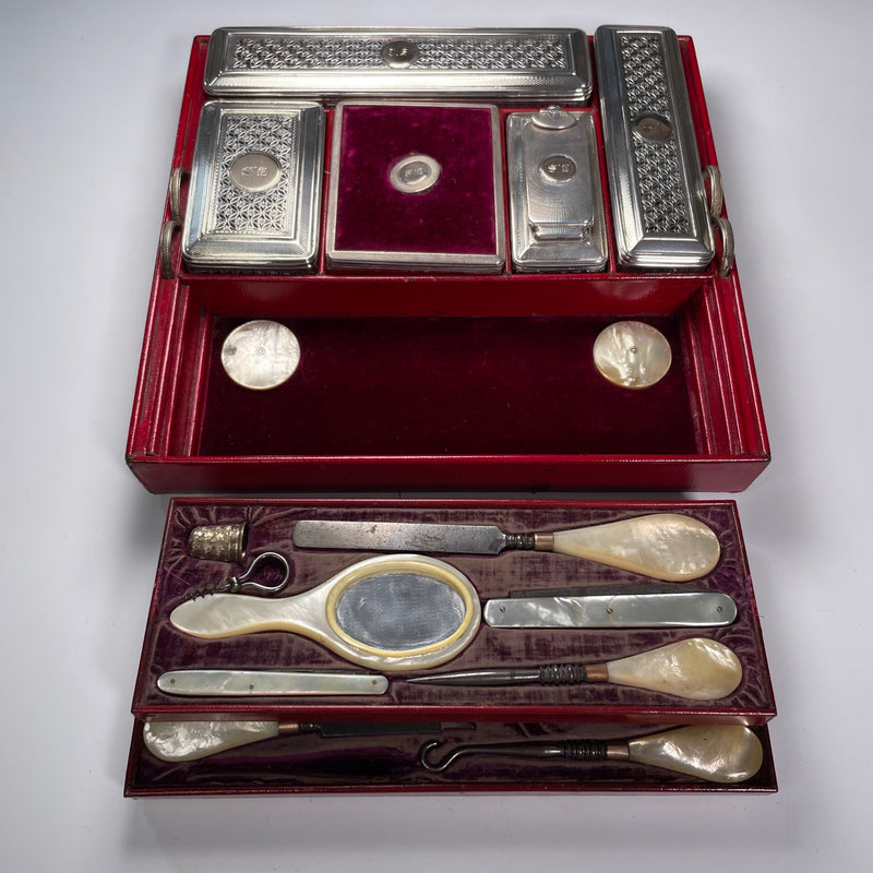 David Edwards Georgian Coromandel Vanity Case - 1828